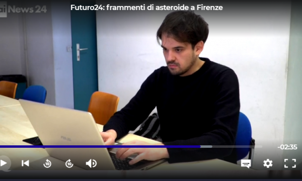Rai news al dipartimento -  Futuro24: frammenti di asteroide a Firenze