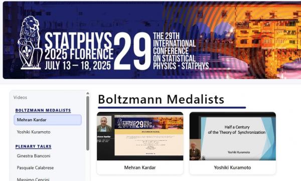 I  video dei plenary e invited talks di StatPhys29 sono ora disponibili online.